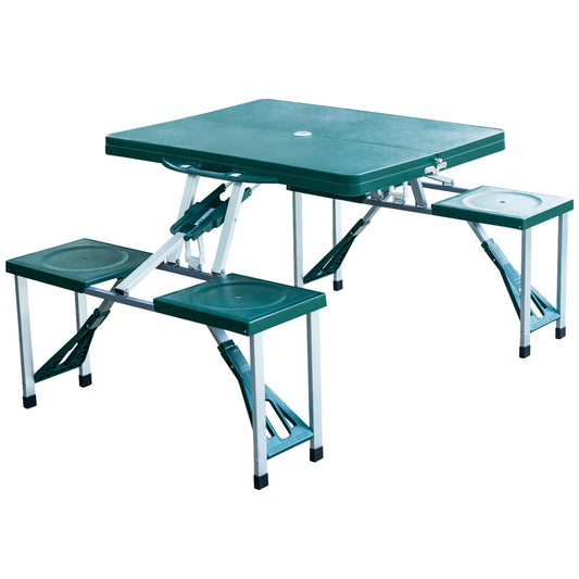 Folding Picnic/Camping Table with 4 Seats - Borgè