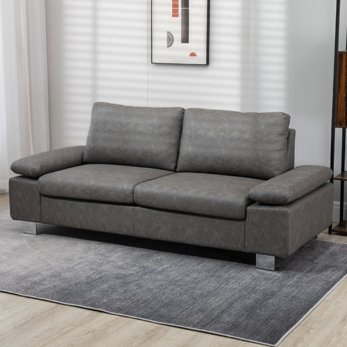 Grey 2 Seater Sofa ( 200x88x86 cm ) - Borgè