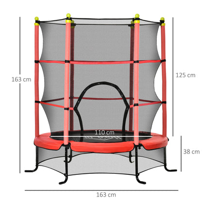 Trampoline 3-6 years with Safety Net | ?163x163cm - Borgè