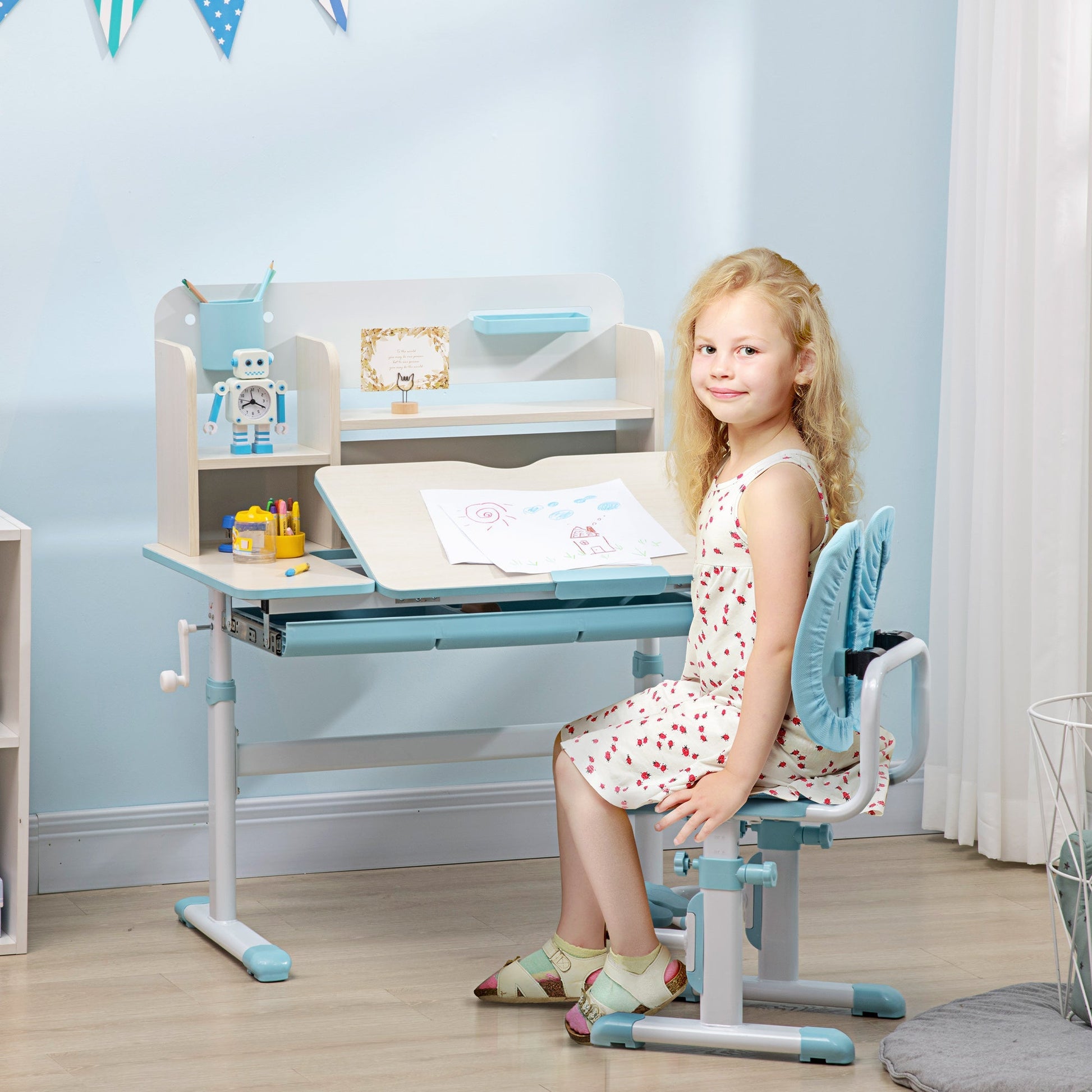 Desk and Chair 3-12 years | Adjustable height - Borgè