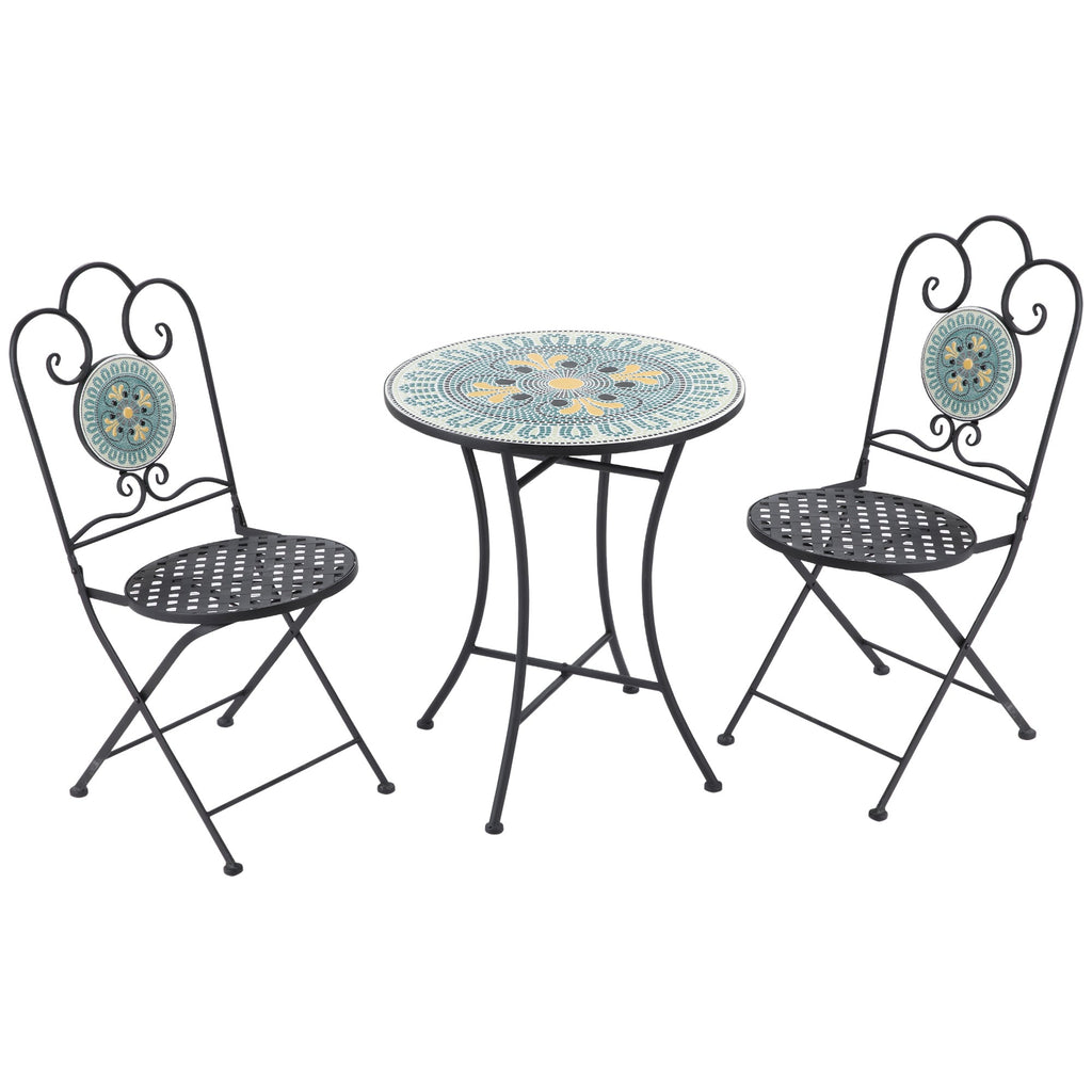 VERDANT | 3 Pcs Garden Table and Chairs - Borge' Group Limited