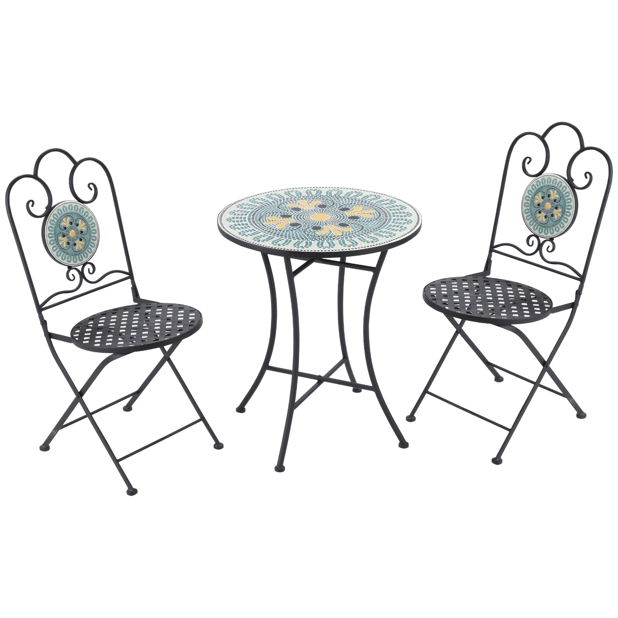 VERDANT | 3 Pcs Garden Table and Chairs - Borge' Group Limited
