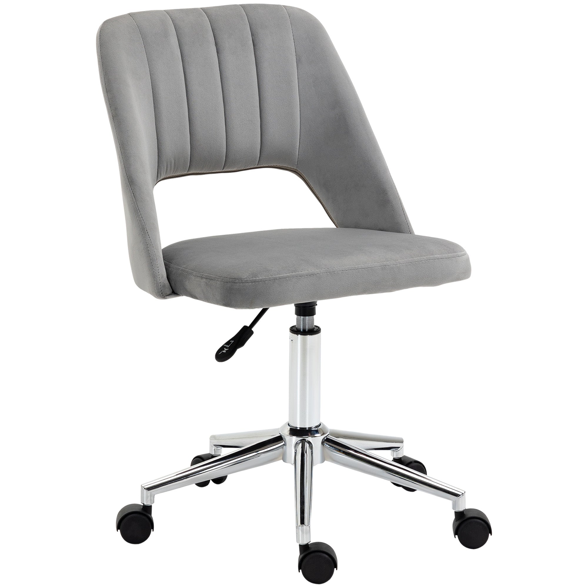 Winter chair of house padding swivel and adjustable height - Grey height - Borgè