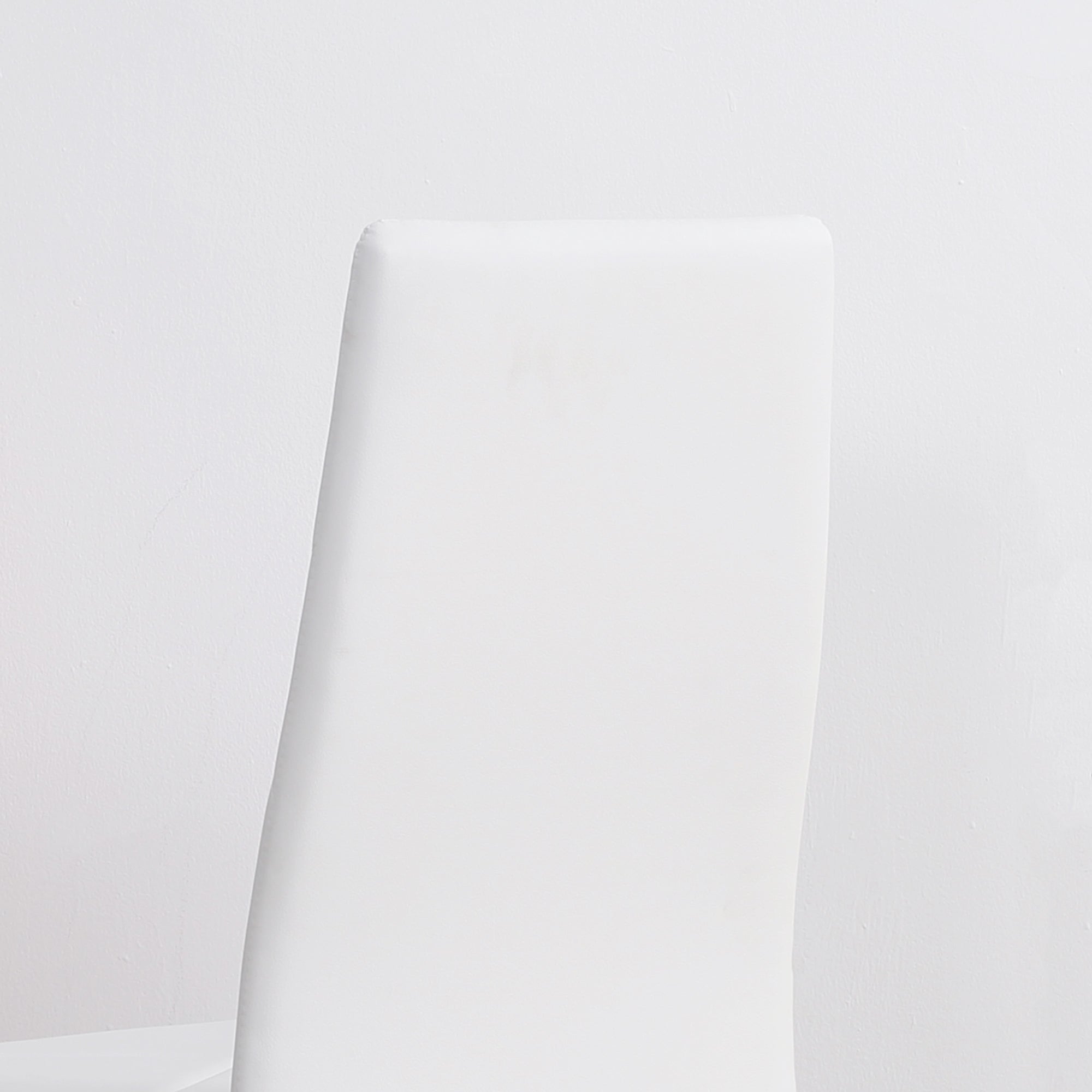 Homcom set of 4 dining chairs with high backrest in fake skin and steel, 41x50x97cm, white - Borgè