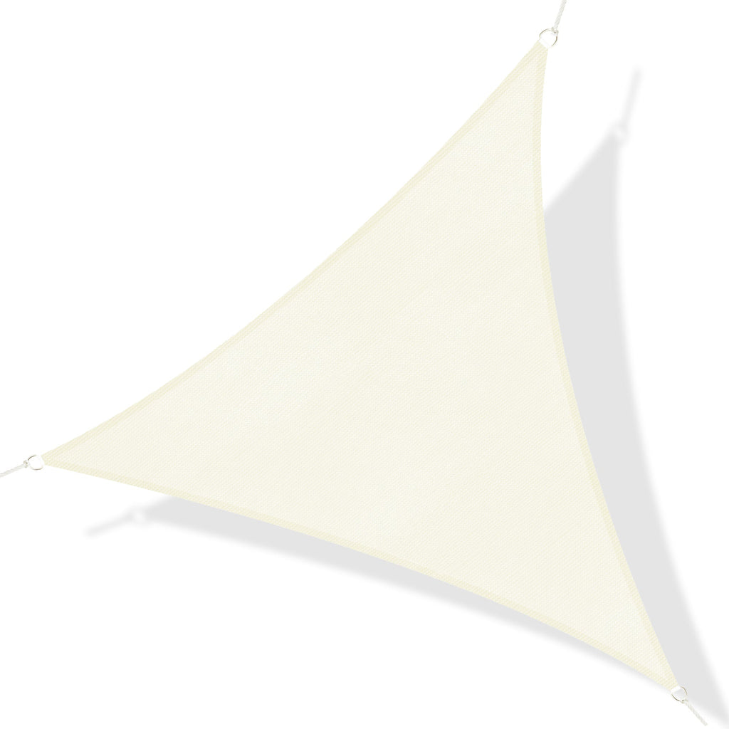 Triangle Sun Shade Tent (Color: Cream, Size: 6x6x6m) - Borge' Group Limited