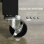 kitchen trolley spirits with wheels, chipped wood, 60x50x84.5cm, brown - Borgè