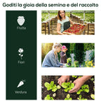 Oustunny Garden greenhouse with front zipper, steel and pvc doors, 250x100x80 cm - Borge' Group Limited