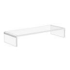 support for monitor computer TV support for transparent acrylic glass screens, 53x19x9cm - Borgè