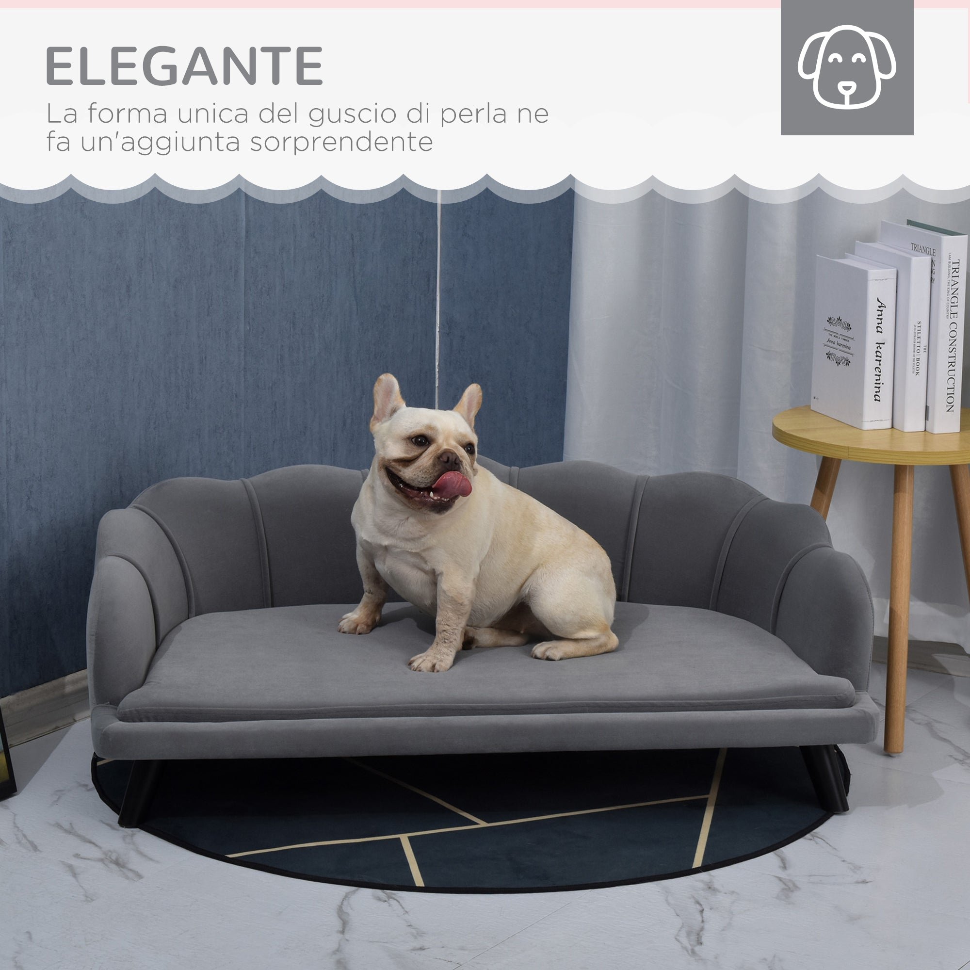 Sofa for Medium-Large Dogs with Removable and Washable Cover - Borgè