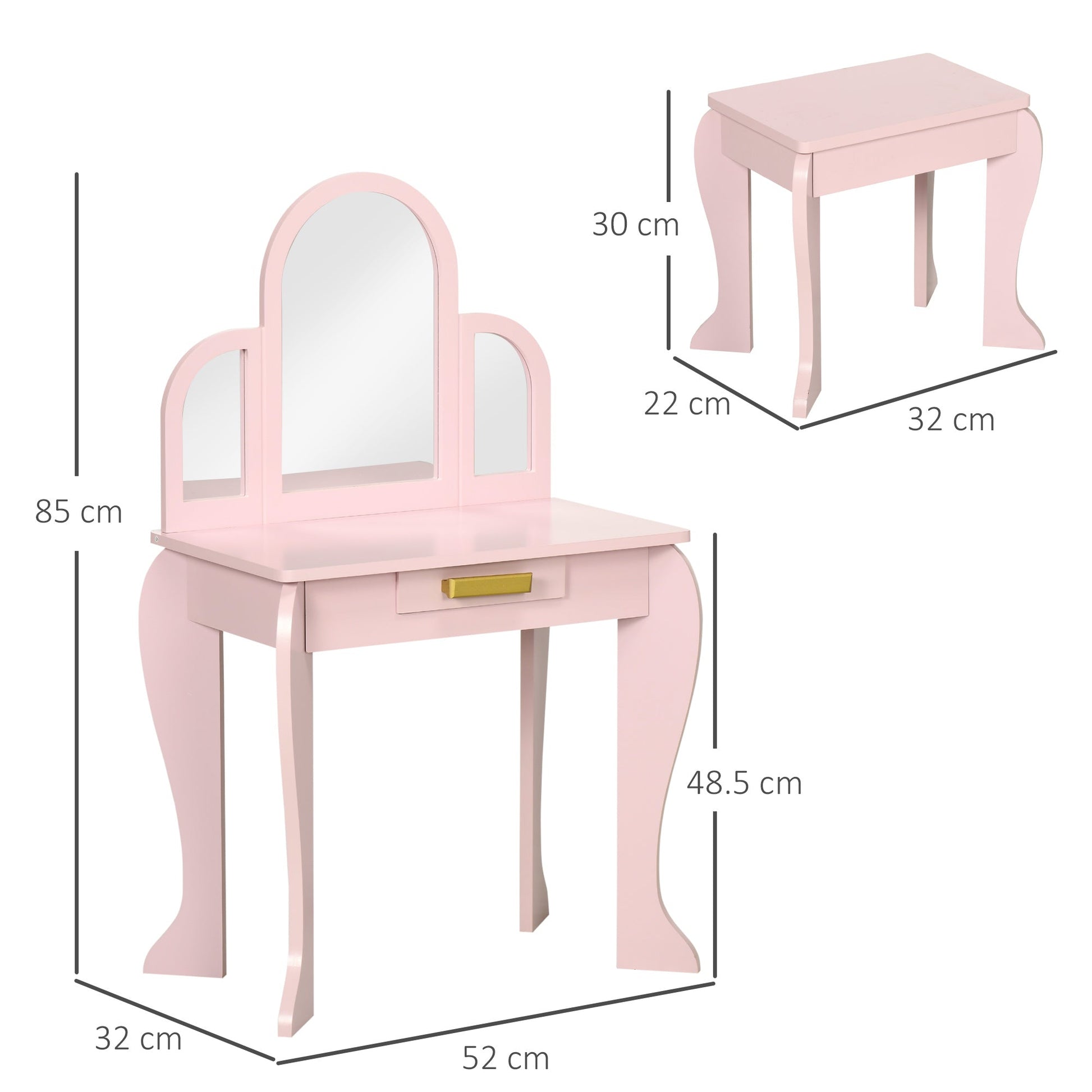 Makeup Table for Girls 3-6 years - Borgè