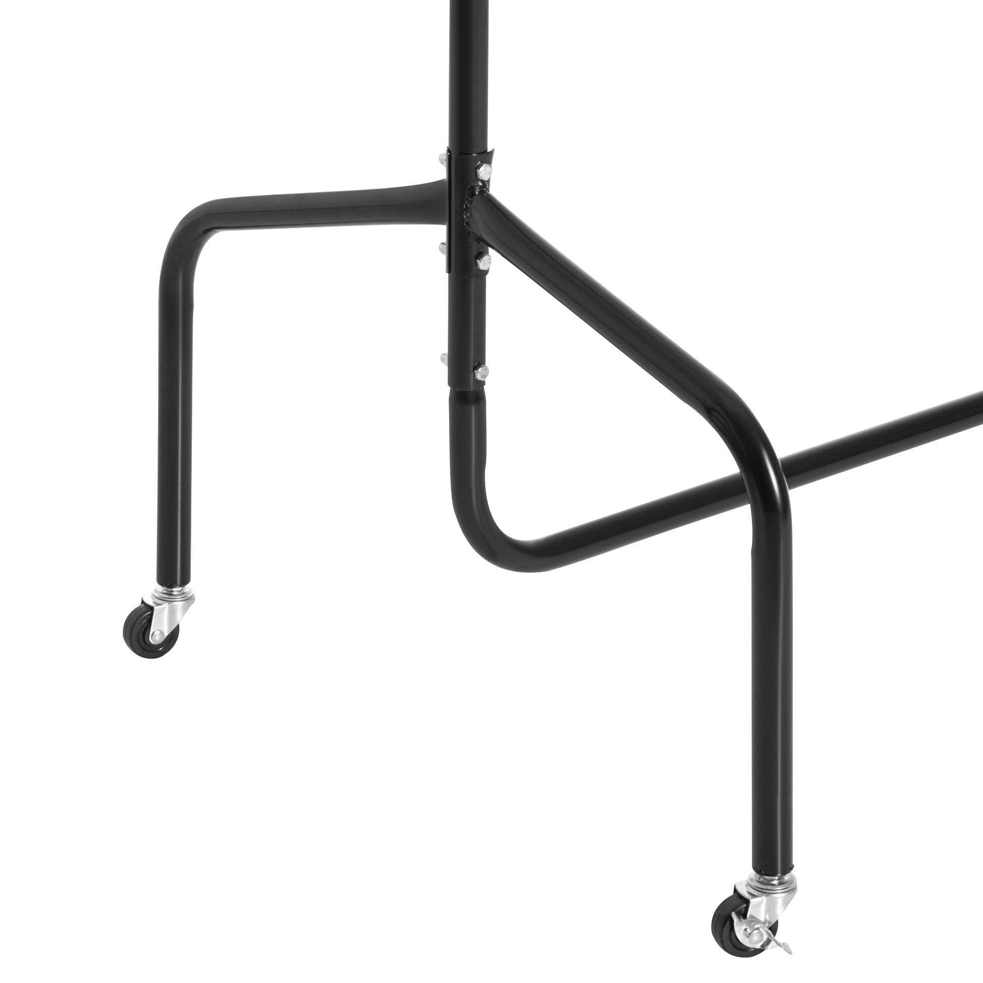 Homcom rella hanger hangers in metal attachment, stand for dresses with wheels, black, 150x60x170cm - Borgè