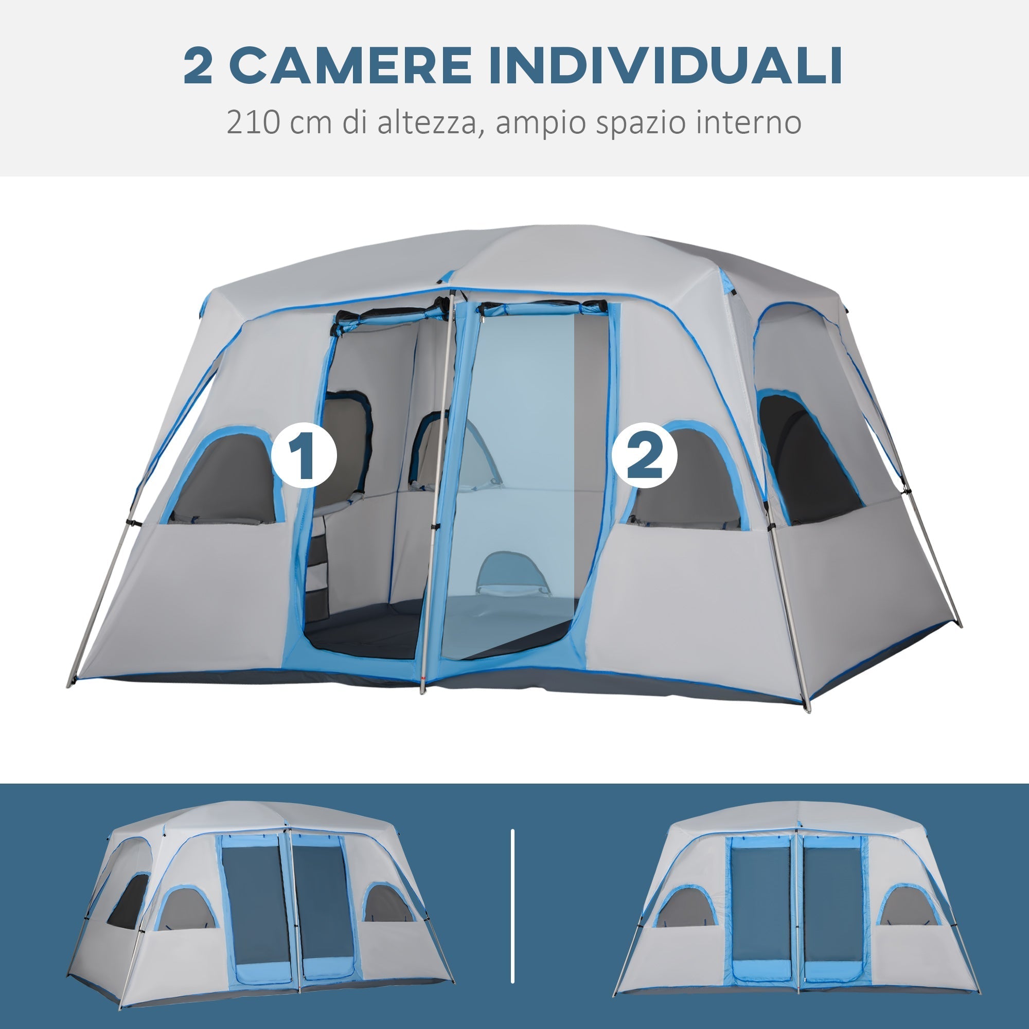 Camping Tent for 4-8 people - Borge' Group Limited