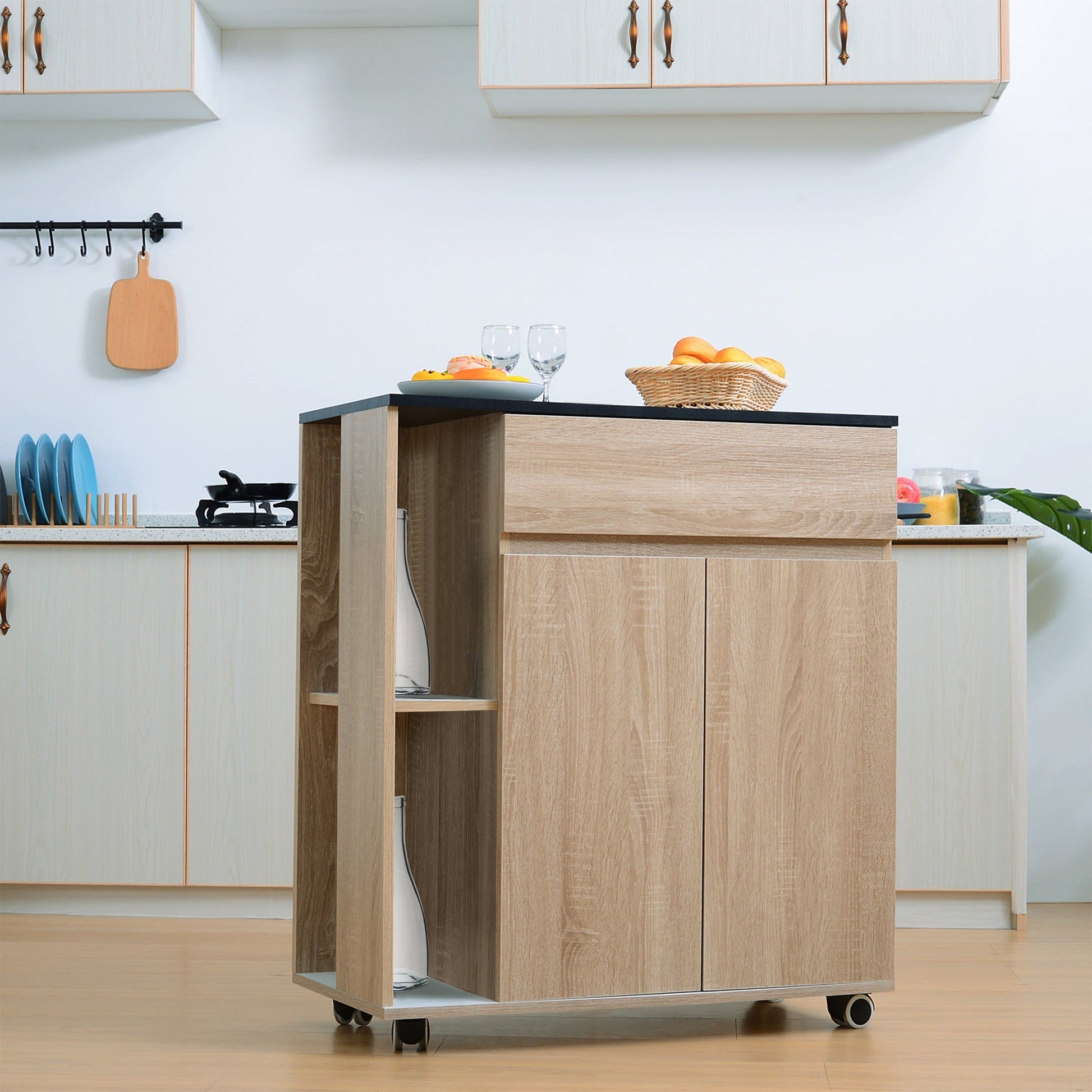 Kitchen Cabinet With Wooden Cabinet Drawers - Borgè