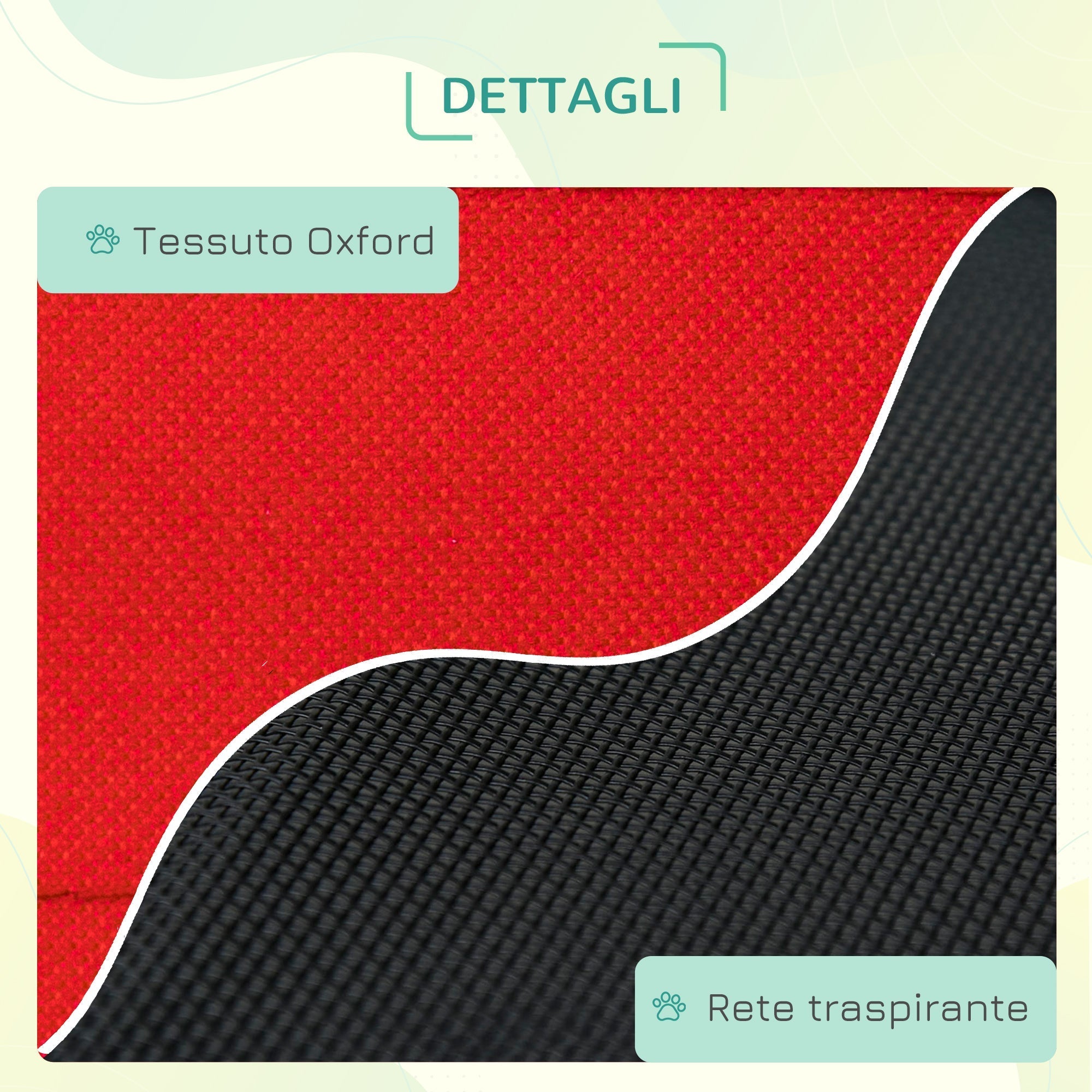 Summer Dog Bed for Dogs up to 11.3kg, Indoor and Outdoor, 61x46x18 cm, Red - Borge' Group Limited