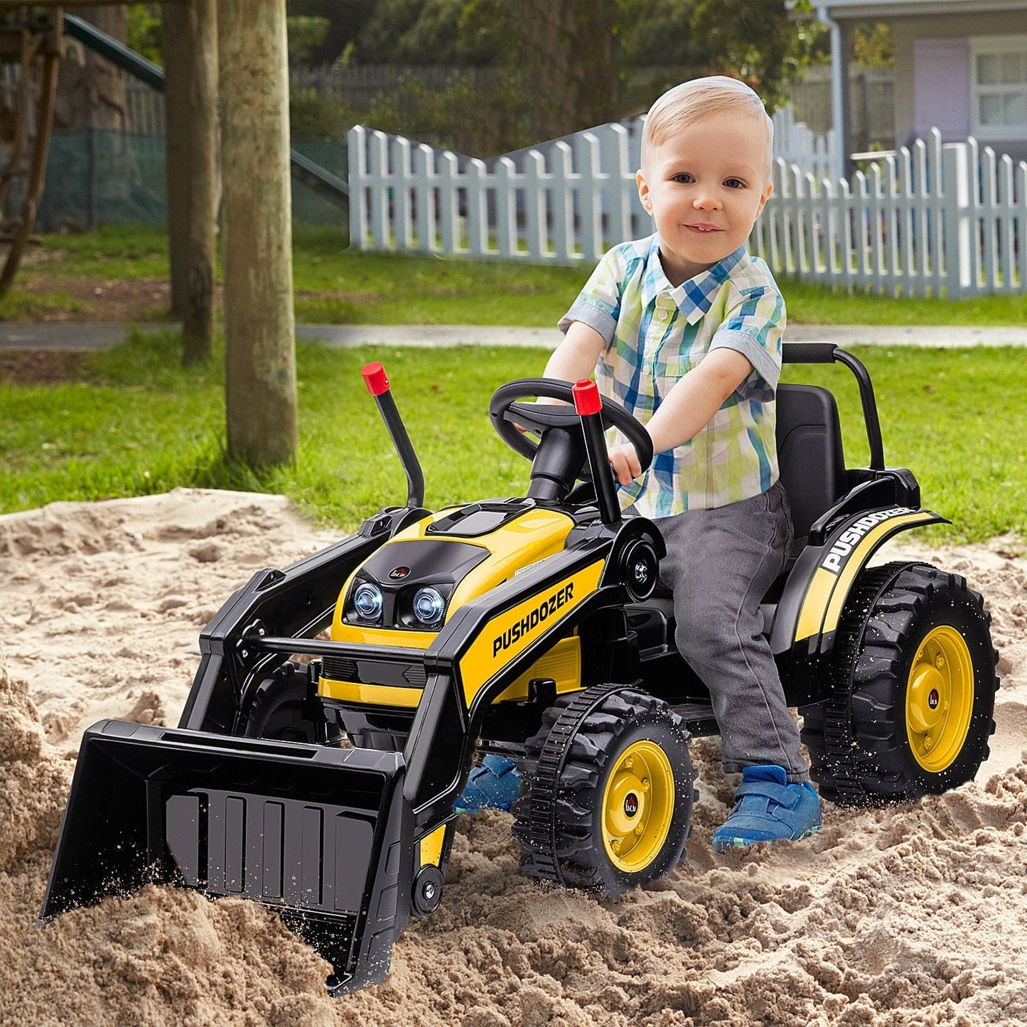 rideable excavator for children 3-5 years - yellow - Borgè