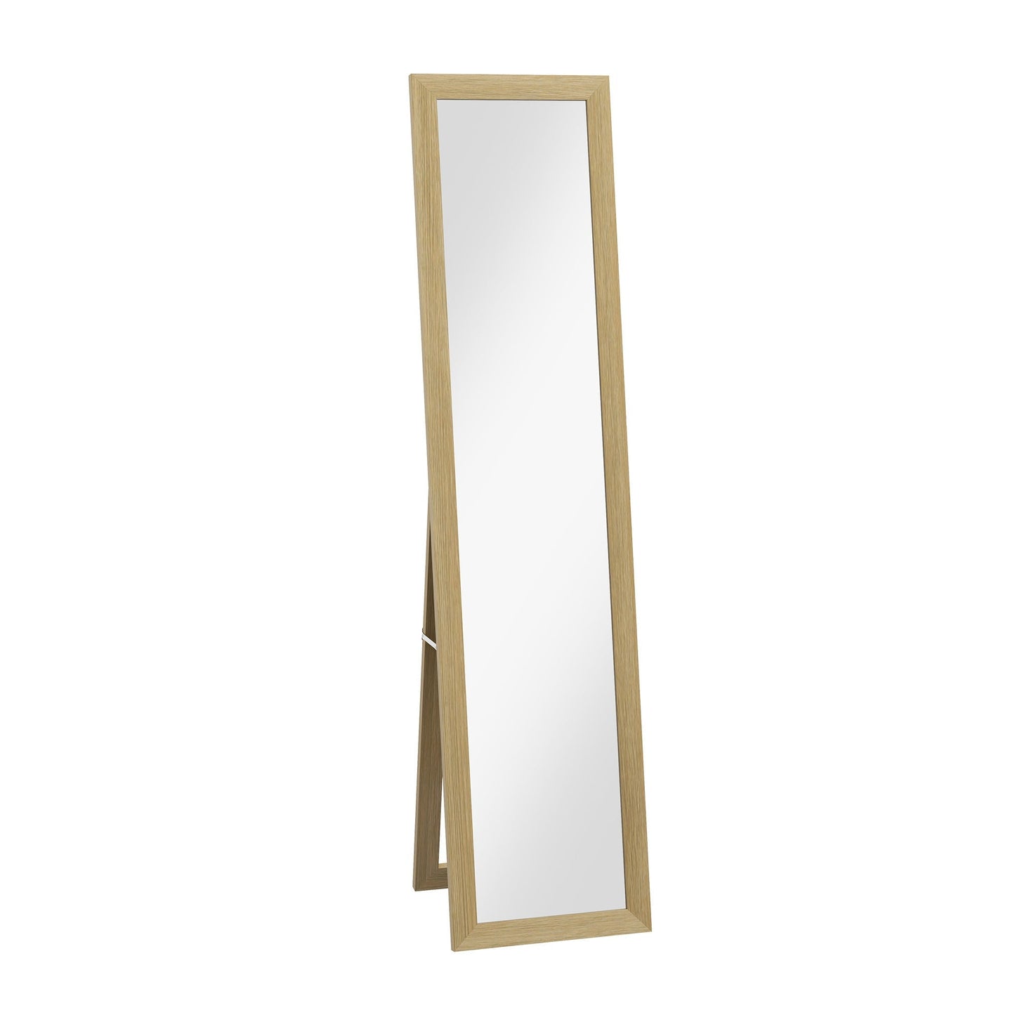 Homcom mirror with MDF frame with feet and hooks for wall use or wall, 37x40x155 cm - Borgè