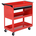 Durhand Planning Trolley from Officina, Rosso, 70x35x75.5cm - Borgè