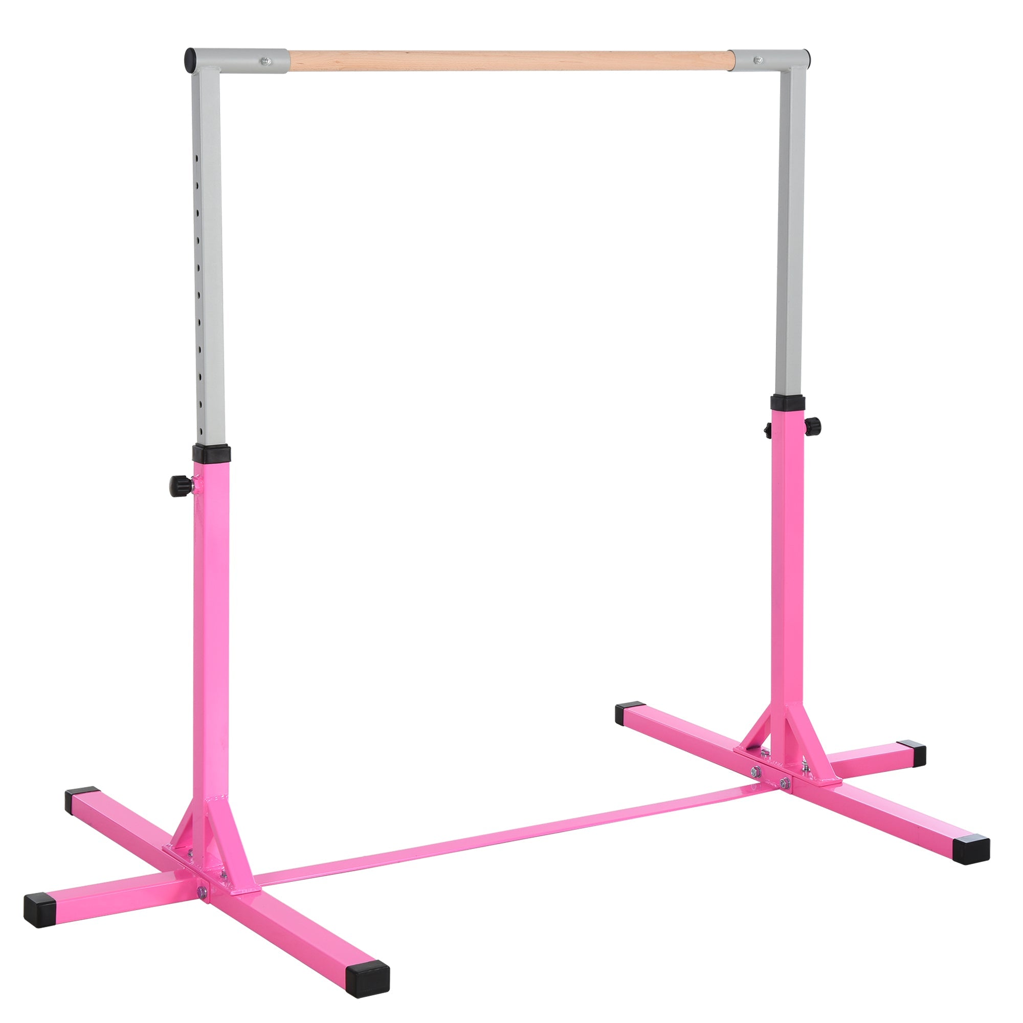 Homcom for artistic gymnastics or classic dance-adjustable dance (92-150 cm) for children max. 75 kg, pink - Borgè