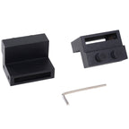 Sliding Doors Assembly Kit with track and carbon steel accessories, 200x4x0.6cm - Borgè
