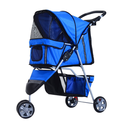 Pawhut for dogs, pet trolley, blue, 75 x 45 x 97cm - Borgè