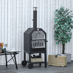 Black Outdoor Pizza Charcoal Oven - Borge' Group Limited