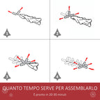 artificial snowy Christmas tree with white pine cones removable folding 180cm - green - Borgè