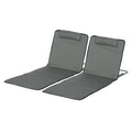 Outsunny Set 2 Beach beds folding with 5 -level adjustable backrest and bag, gray - Borgè