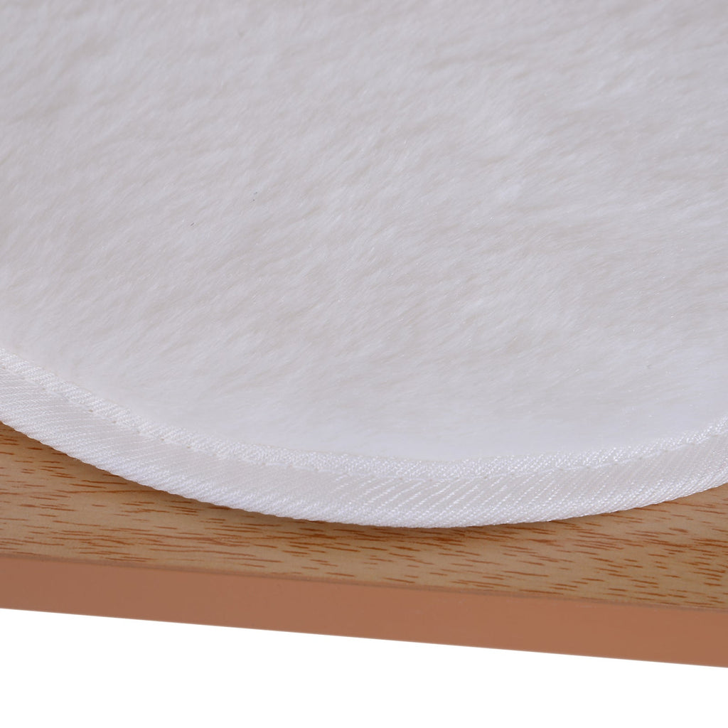 Wooden Cat Tree for cats with Scratch Pole 120cm | 71.5x49.5x120cm Wood, White - Borgè