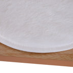 Wooden Cat Tree for cats with Scratch Pole 120cm | 71.5x49.5x120cm Wood, White - Borgè