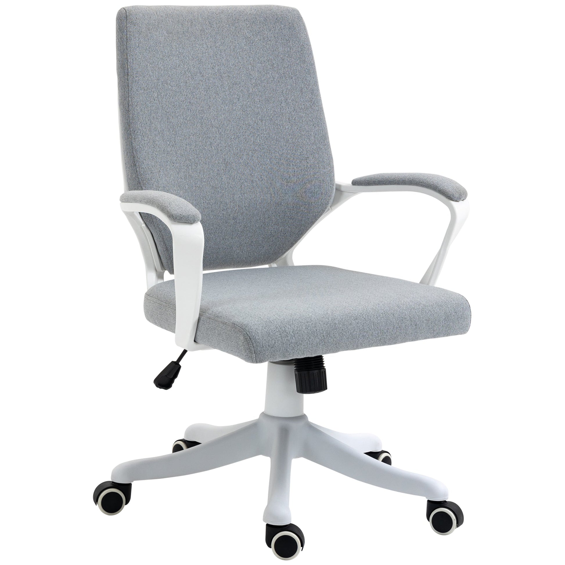 Ergonomic office chair with adjustable height and rocking function - Grey - Borgè