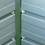 Outsunny bottom flower wrapping with 2 cultivation areas, in steel, 125x47x40 cm, green - Borgè