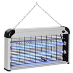Outdoor and Indoor Electric Insect Killer with UV Mosquito Lamp for 60m², 30W Electric Mosquito Killer, Black and Silver - Borge' Group Limited