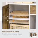 Kitchen Rustic Style Cabinet White and Brown | - Borgè