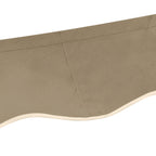 Outsunny spare sheet for curtains with 4x2.5m anti -UV polyester arms, beige - Borgè