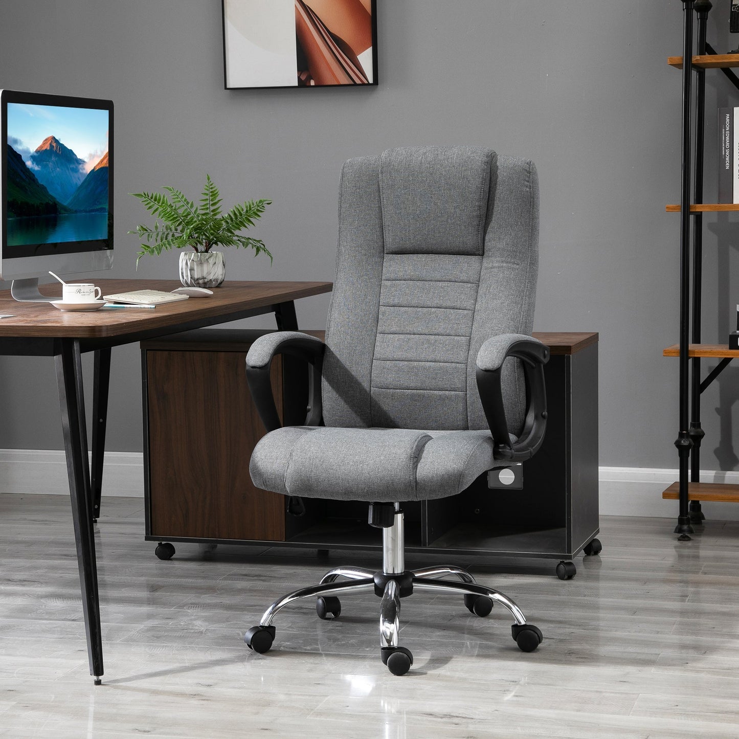 Vadgetto Ergonomic Handing Office Chair and padded with height and adjustable inclination, 62 x 76 x 110-119cm - Borgè