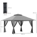 LUANDA | Pop up 4x4 Garden Gazebo - Borge' Group Limited