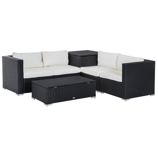 ZAGREB | 6Pcs Garden Table and Sofa - Borgè