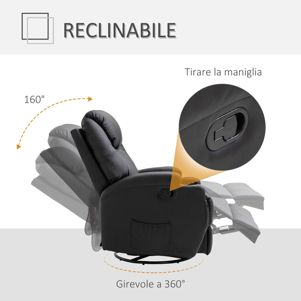 Campaign Relax Massate with 8 points, 5 mode and 2 intensity - Black - Borgè