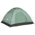 Outsunny 2 -seater camping curtain with hinge door, mosquito net and transport bag, 206x185x120cm, green - Borgè