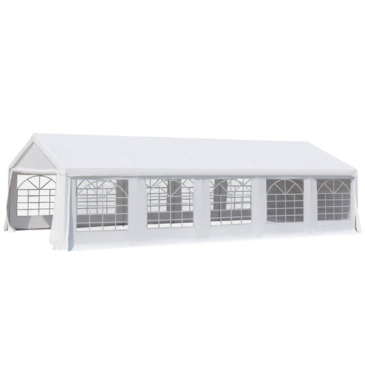 Outsunny garden gazebo 9.75x4.85m with removable walls and windows, steel and polyester - Borgè