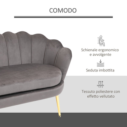 Shell Shaped 2 Seater Sofa - Borgè