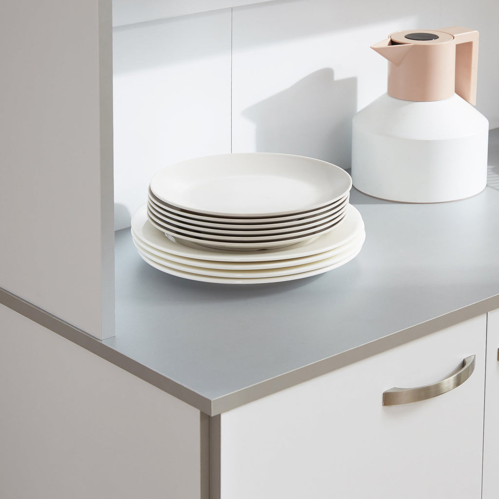 Homcom - Wardrobe with wooden kitchen wall units 101 x 39 x 180cm white - Borgè