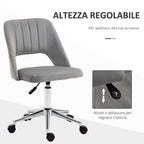 Winter chair of house padding swivel and adjustable height - Grey height - Borgè
