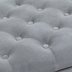 Homcom Bed Bed in Speed Fabrics With Storing And Armippers, 126x48.5x57 cm, Gray - Borgè