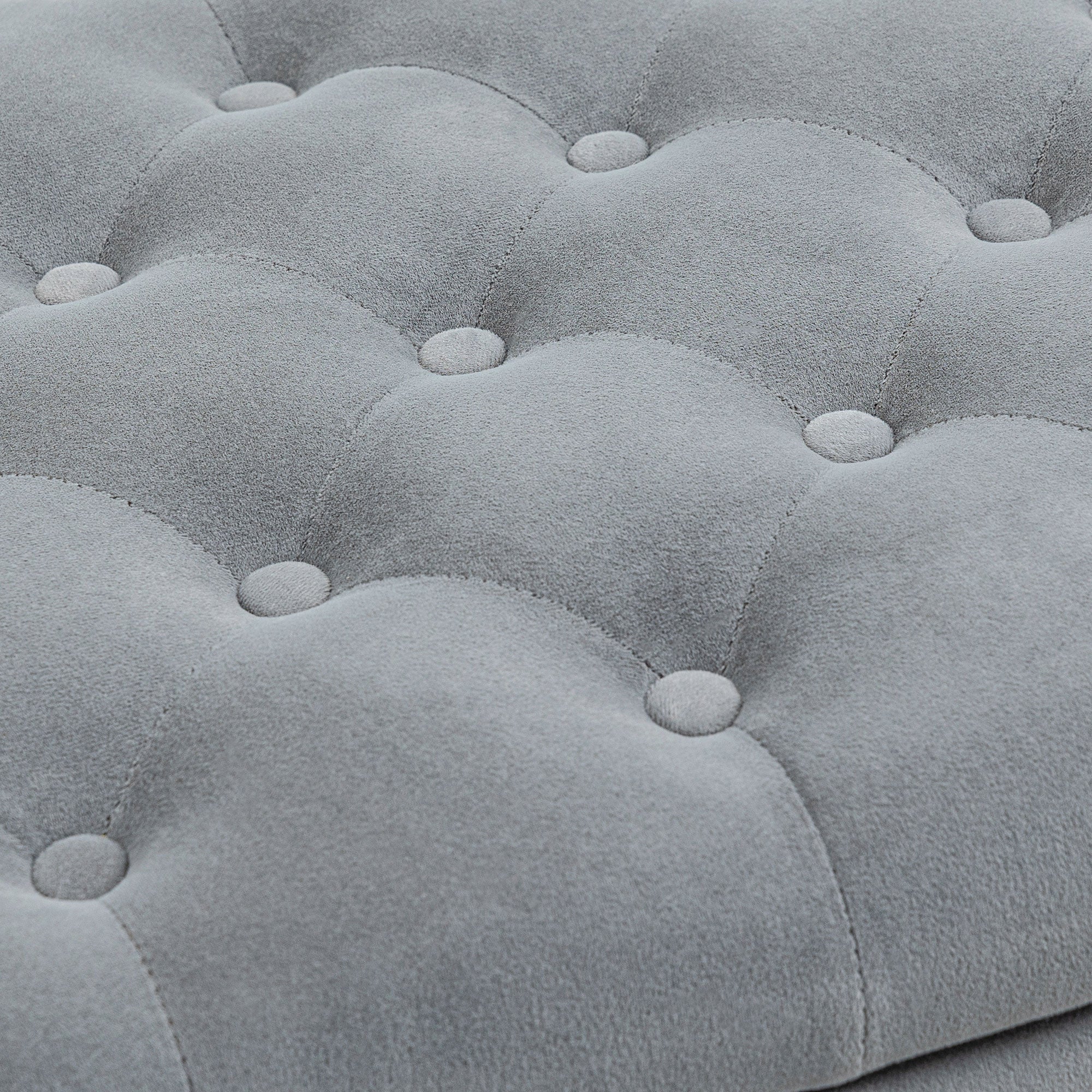 Homcom Bed Bed in Speed Fabrics With Storing And Armippers, 126x48.5x57 cm, Gray - Borgè