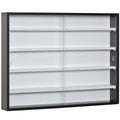 Display Wall Unit with adjustable shelves - Black White - Borgè