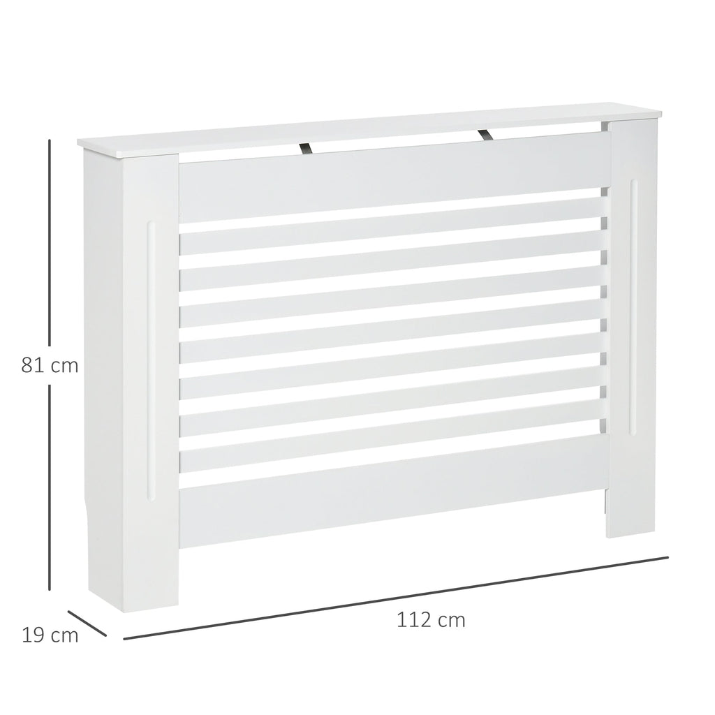 Coverterothermaphone in white wood with slat structure 112x19x81cm - Borgè