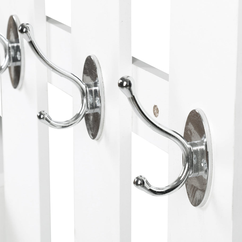 Homcom Modern Entry Mobile Wardrobe Set AppendaBiti, Mirror and Scarp 3 in 1, in white wood - Borgè
