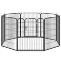 Dog Playpen and Puppy Playpen, Modular Indoor and Outdoor Dog Playpen in Metal and Steel 8 Panels 80x100cm - Borge' Group Limited