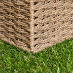 Outsunny garden tiles with synthetic grass 30x30cm 10 pieces, artificial lawn density 6500, green - Borgè